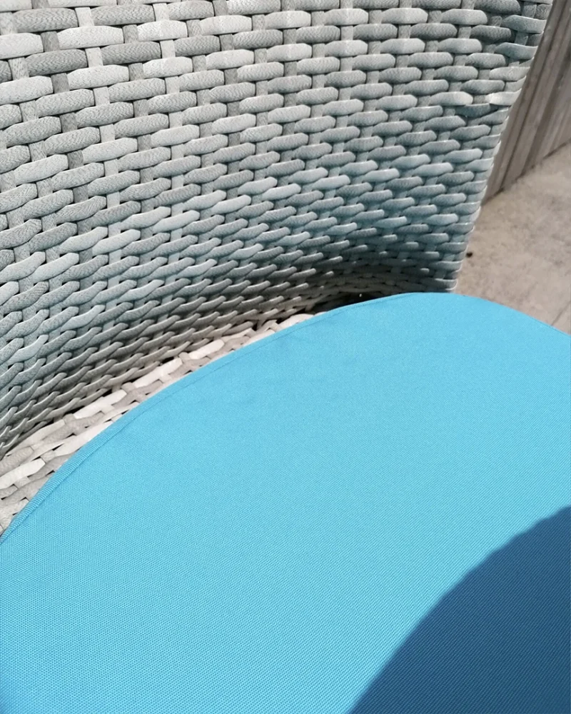 The teal, foam cushion