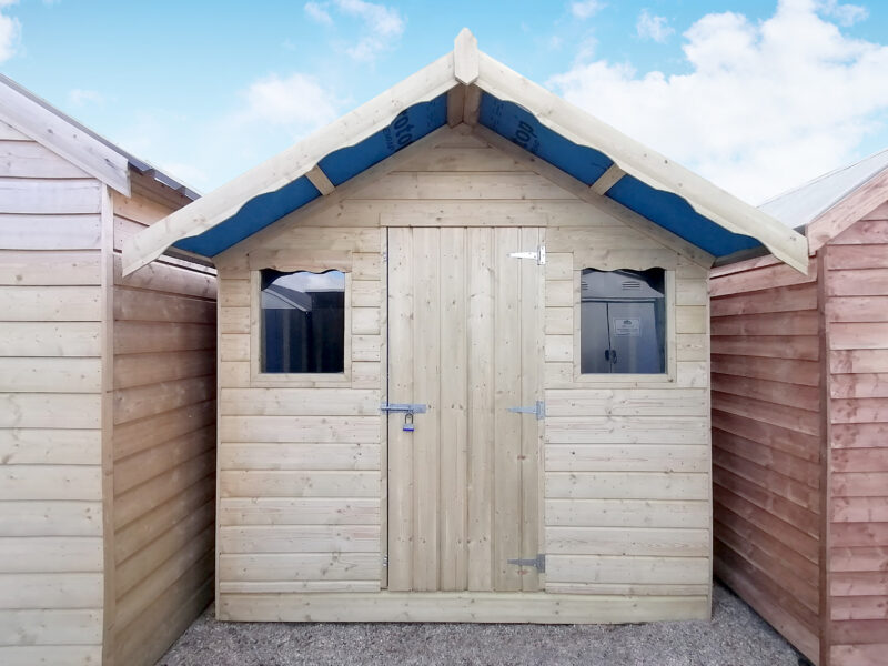 Over hang wooden shed pressure treated