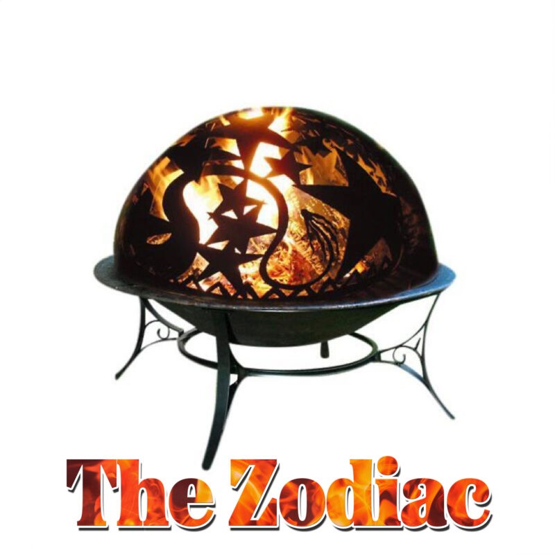 The Zodiac Heater from Sheds Direct Ireland. It is a dome-shaped fire pit with a star design built into the top. 