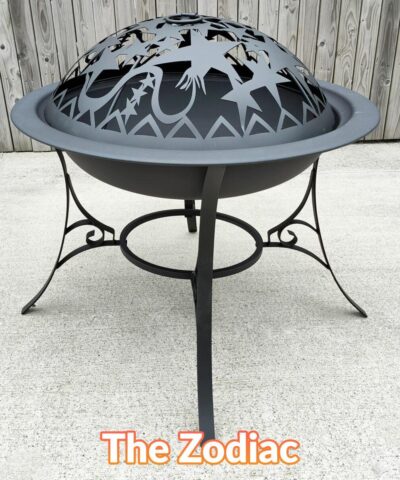 Another side view of the Zodiac Fire pit
