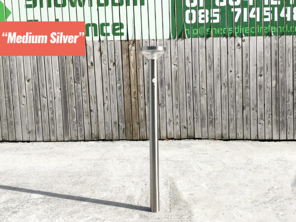 The Medium Silver LED Garden Light