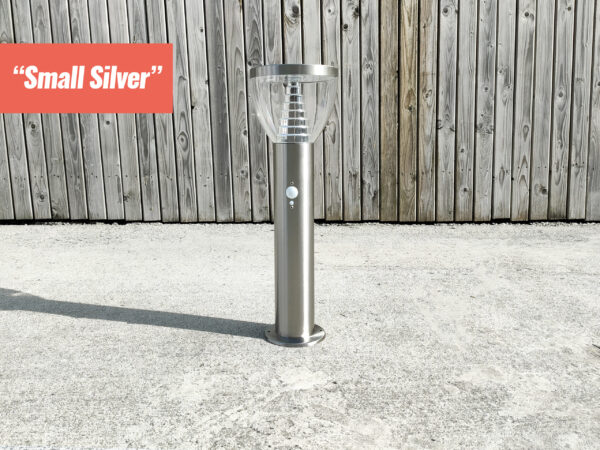 Small Silver garden light set