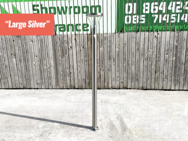 The Large Silver LED Garden Light