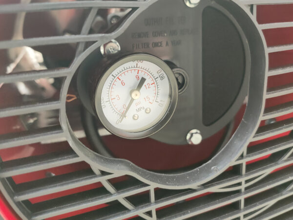 Pressure Gauge on the Industrial Heater