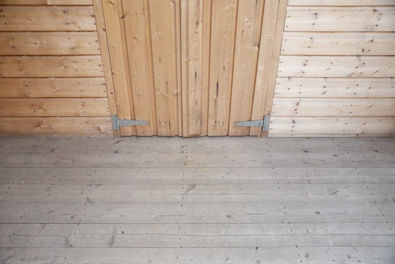 Wooden Floor in a wooden shed