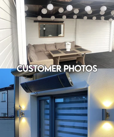 Customer photos of the Ronan Heating in use in their house