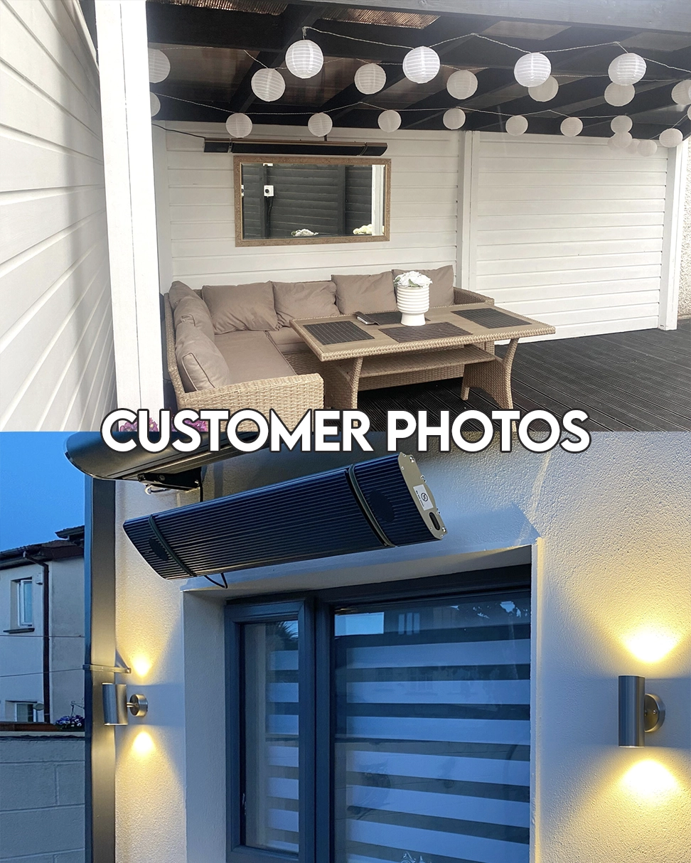 Customer photos of the Ronan Heating in use in their house