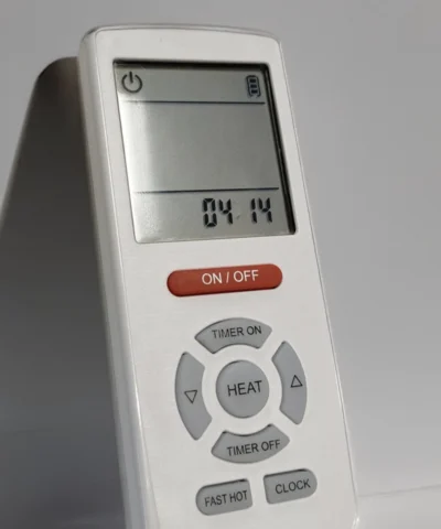 The remote control of the Ronan Heating