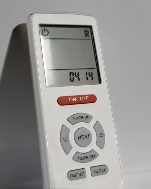 The remote control of the Ronan Heating