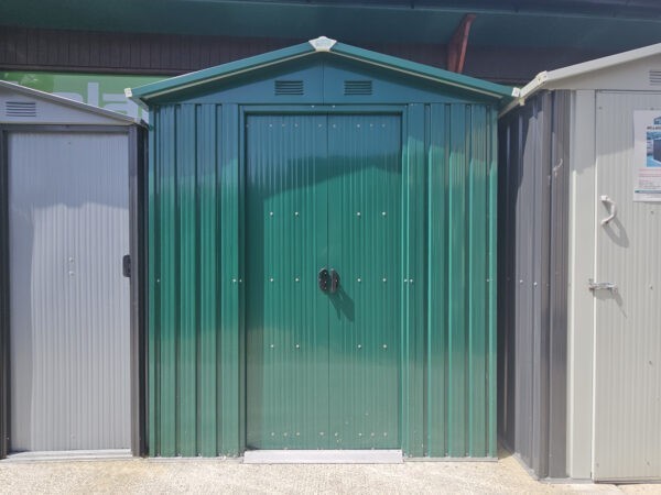 The 6ft x 5ft Steel shed on the Sheds Direct Ireland showroom