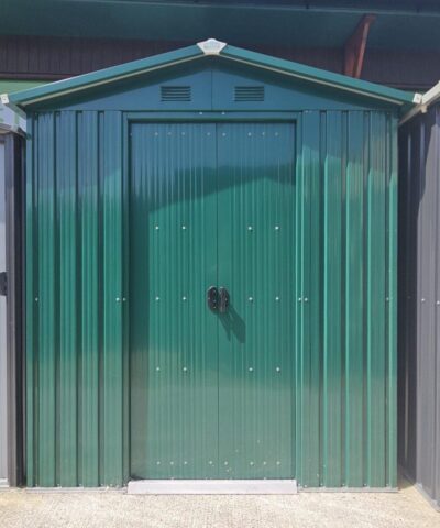 The 6ft x 5ft Steel shed on the Sheds Direct Ireland showroom