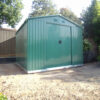 The Green Colossus Shed in a garden