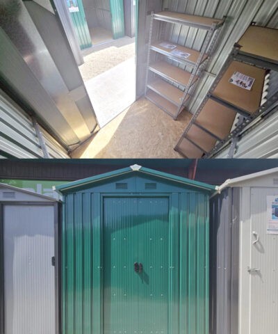Inside the shed