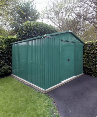 9ft x 10ft shed on tarmac