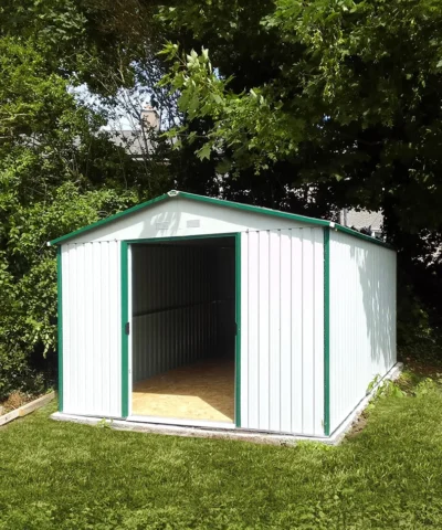 The 9ft x 10ft shed in white
