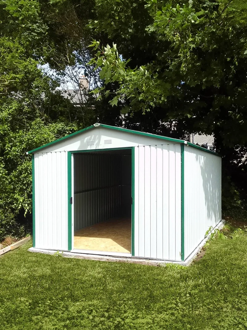 The 9ft x 10ft shed in white