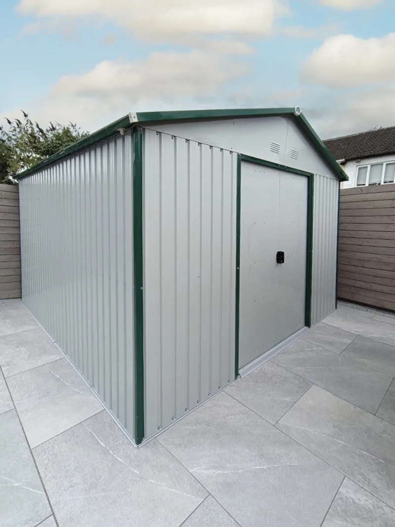 The Colossus Garden Shed in off-white