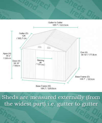 The Colossus shed dimesnions