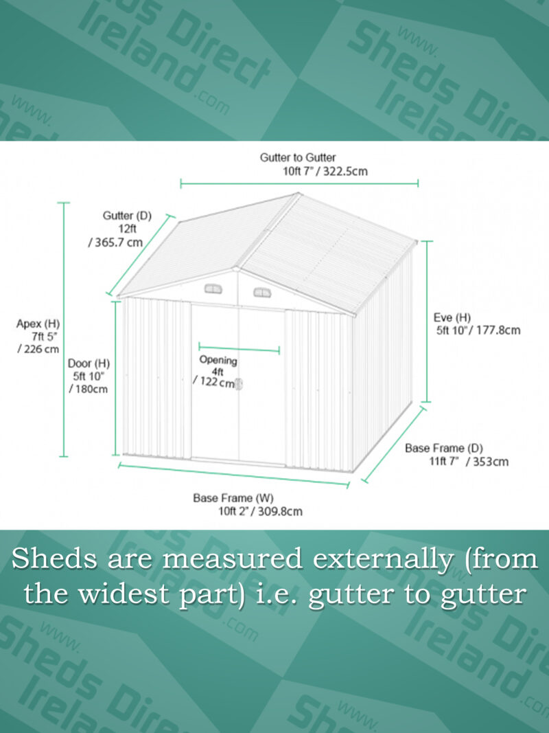 The Colossus shed dimesnions