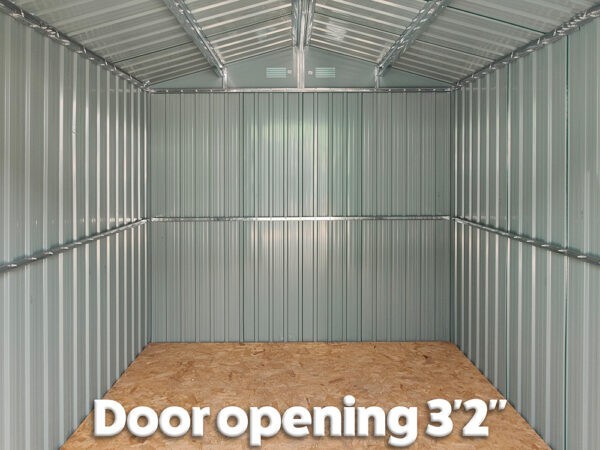 the 2'8" door opening on the Goldilocks garden shed