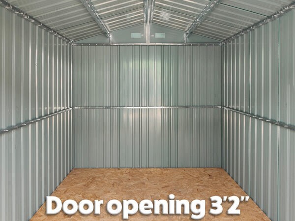 the 2'8" door opening on the Goldilocks garden shed