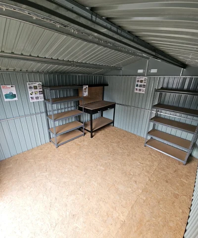Inside view of the Colossus shed as seen from the door