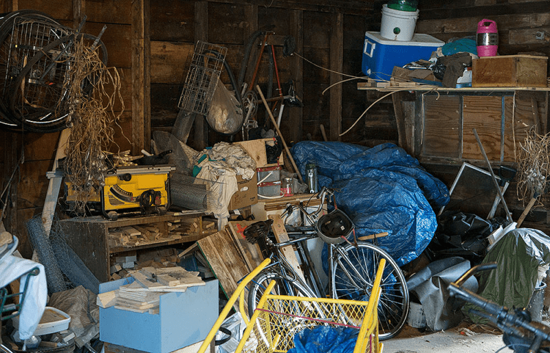 Messy shed