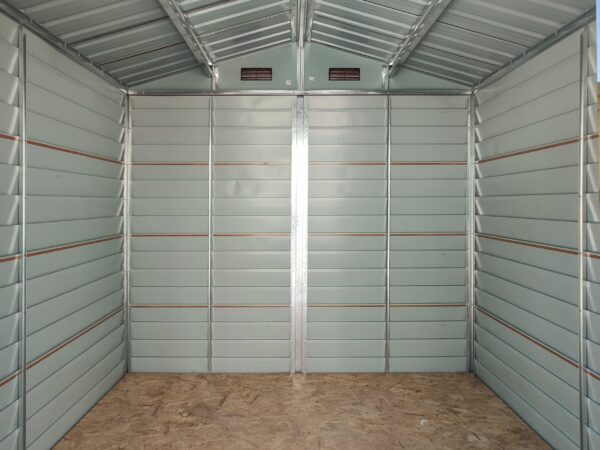 An inside view if the budget wooden shed