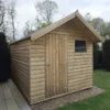 Overhang Wooden Shed