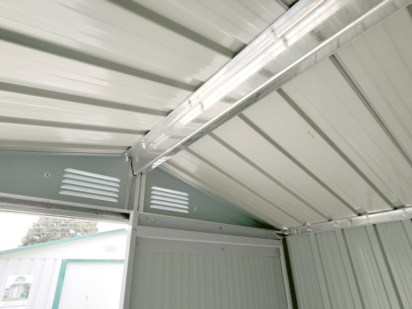 An internal view of the roof of the Tiny Shed