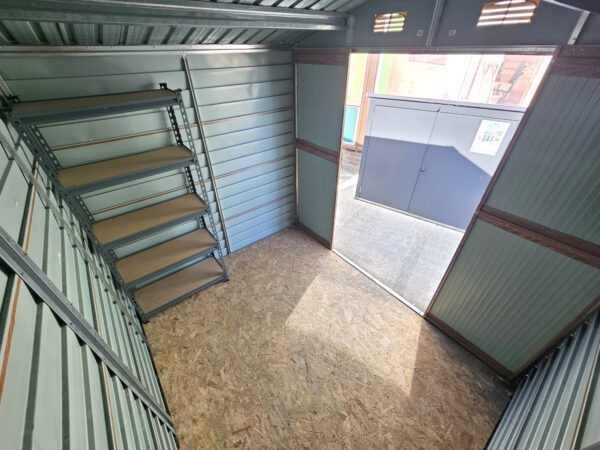 Inside the 8ft x 6ft Woodgrain Shed