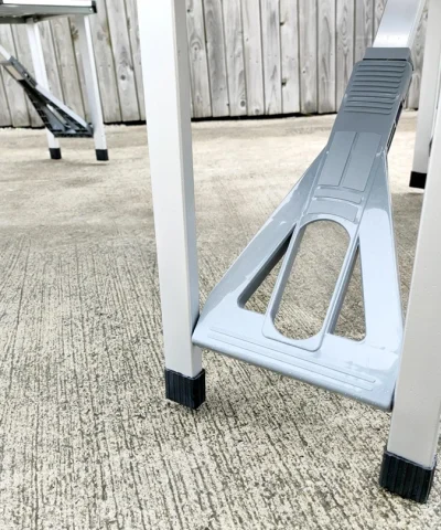 the seat support on the picnic table