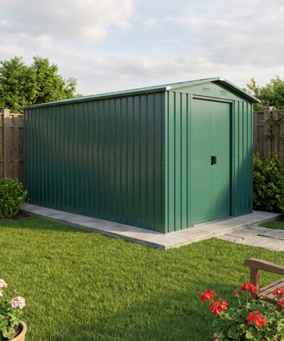The 6ft x 12ft Classic Green Garden Shed from Sheds Direct Ireland
