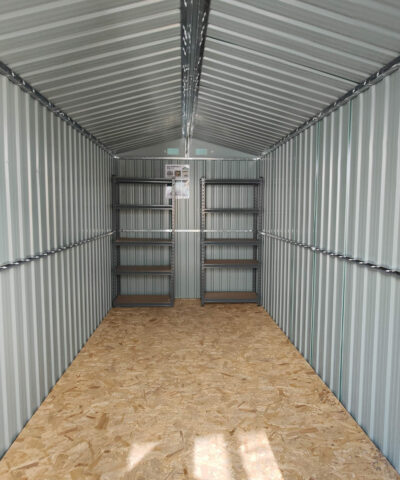 Inside the shed