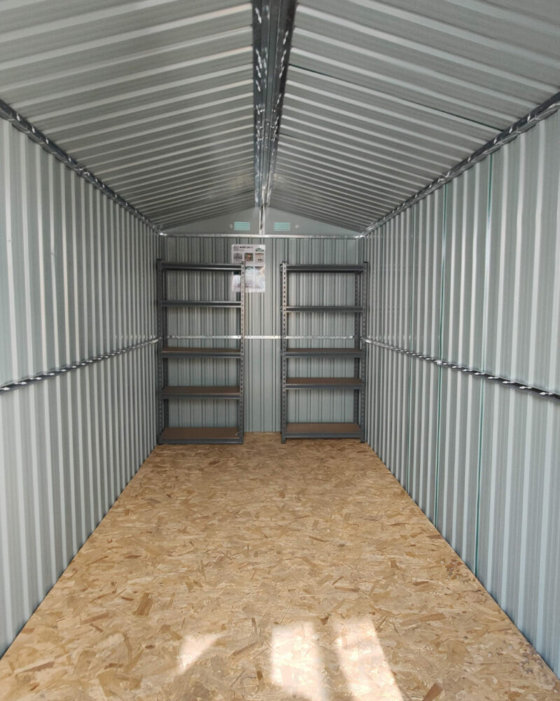 Inside the shed
