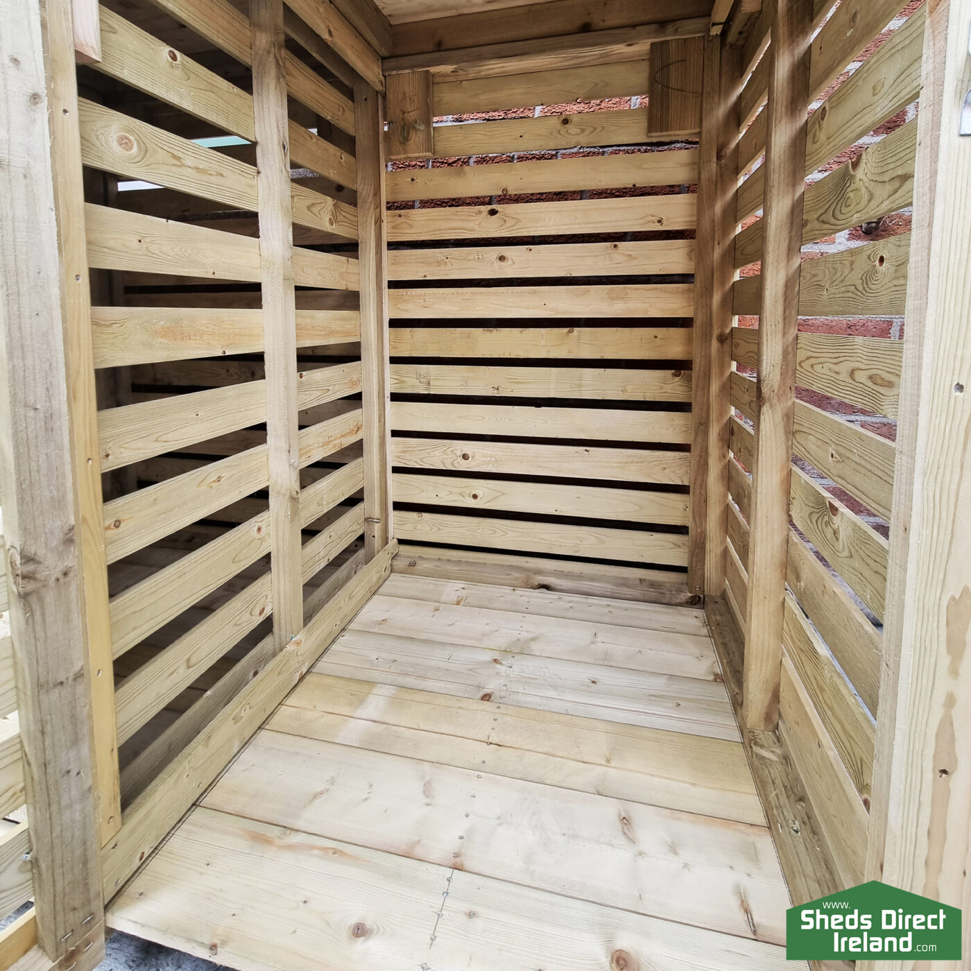 Wooden Bin Store It's Wheelie Good! Sheds Direct Ireland