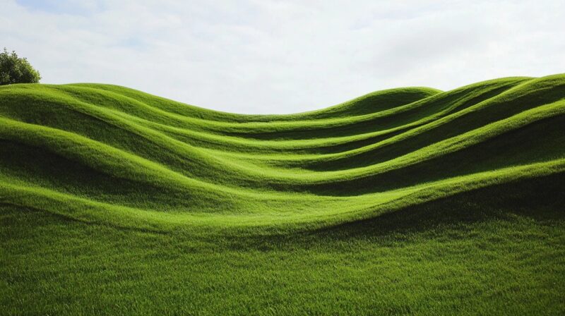A very, very hilly garden