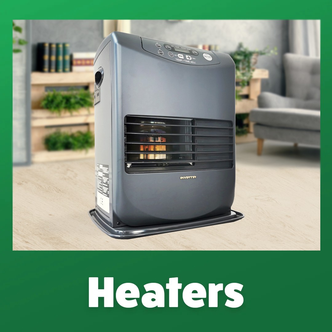Inverter heater on green background