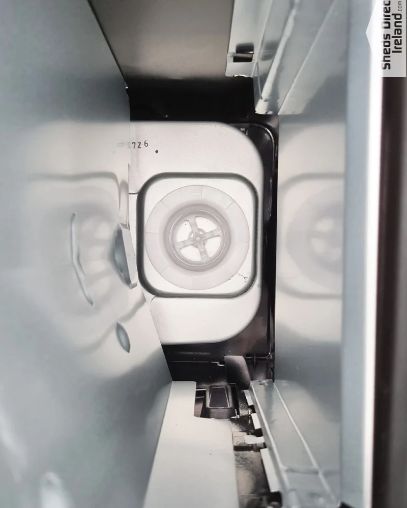Internal view of the heater