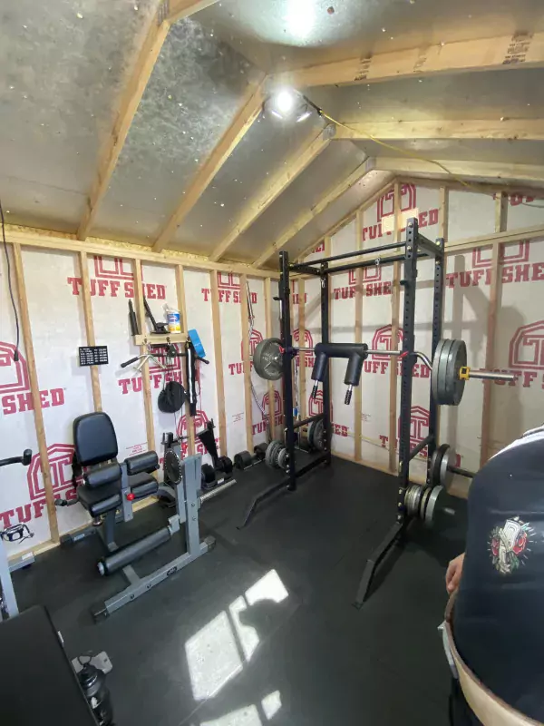 A gym kitted out with gym equipment 