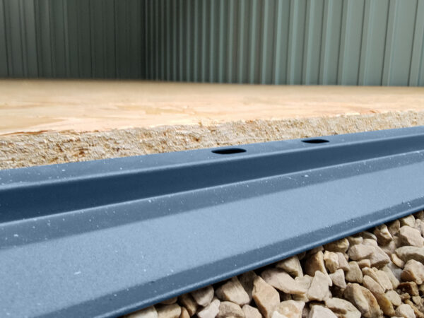 the floor railing of the big blu shed on the ground