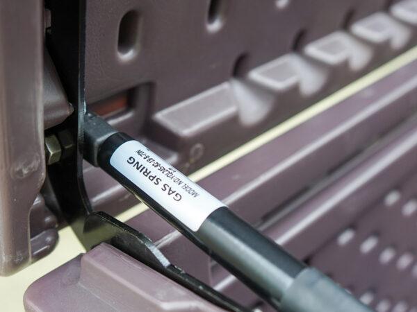 Plastic Storage Bin Gas Hinge Lid