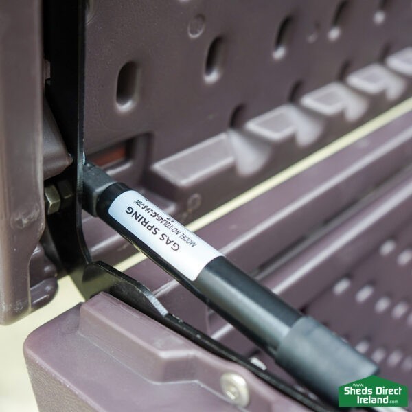 Plastic Storage Bin Gas Hinge Lid