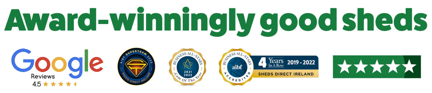 Banner of all of Sheds Direct Ireland Awards