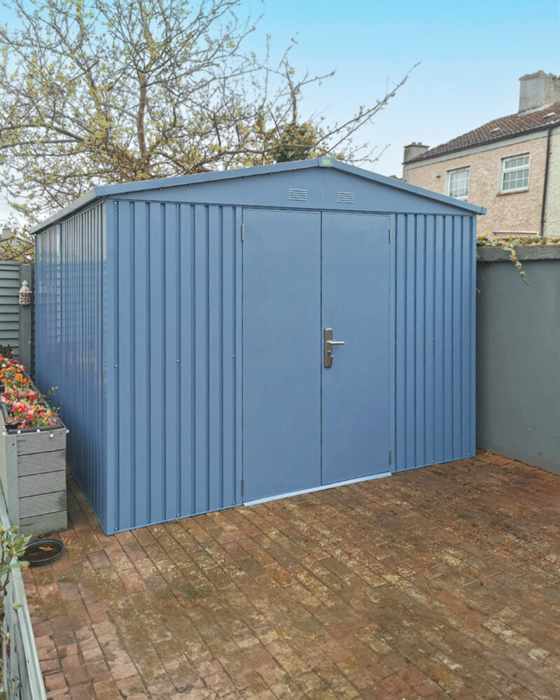 The Big Blu Shed in a Dublin garden