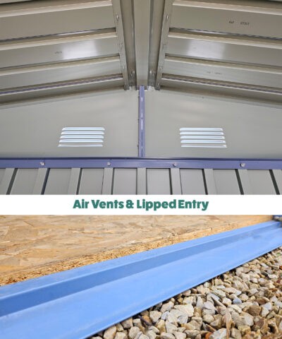 Air vents and lipped entry