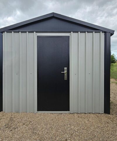 The outside of the heavy duty shed from Sheds Direct Ireland.