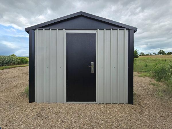 The outside of the heavy duty shed from Sheds Direct Ireland.