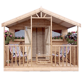 Wooden Chalet Shed