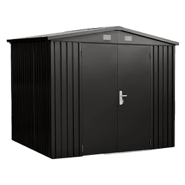 The anthricite grey premium shed with door handle